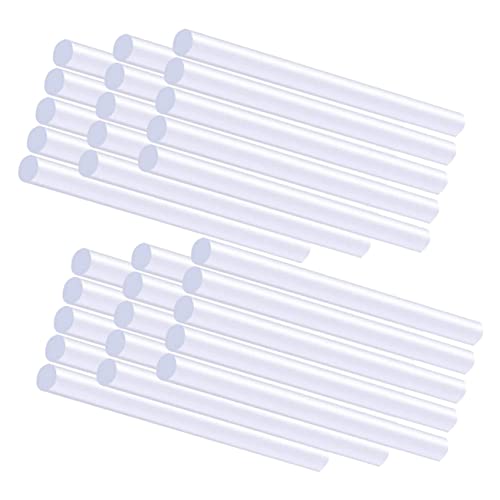 LAPYAPPE 100 Stück Transparente Heißklebesticks Dünne Klebestangen für Heißklebepistole Schnelle Trocknung Vielseitig für DIY Handwerk Reparatur von Kunststoff Stoff von LAPYAPPE