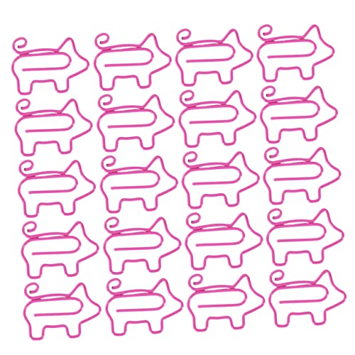 LAPYAPPE 100Stücke Büroklammern Schweineform Aus Metall Kreative Büro Und Schulbedarf Für Notizen Dokumente Für Home Office Und Schule LAPYAPPE 100Stücke Büroklammern Schweineform Aus Metall Kreative Büro Und Schulbedarf Für Notizen Dokumente Für Home Office Und Schule von LAPYAPPE