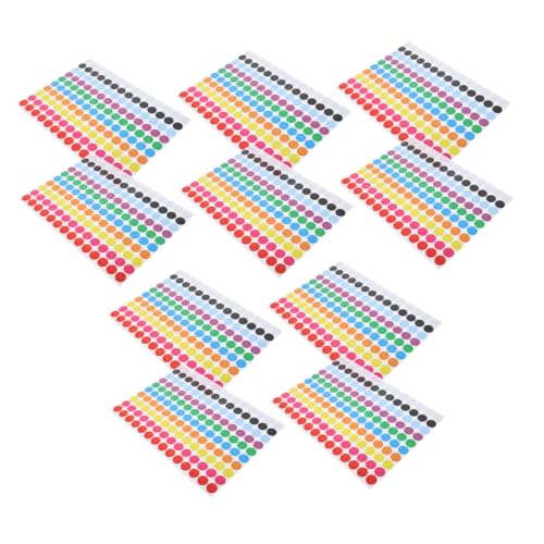 LAPYAPPE 10Blätter Selbstklebende Runde Punktmarker Bunte Aufkleber für Schule und Büro zur Klassifizierung Elementmarkierung und Erinnerungen Vielseitig Einsetzbar Einfache LAPYAPPE 10Blätter Selbstklebende Runde Punktmarker Bunte Aufkleber für Schule und Büro zur Klassifizierung Elementmarkierung und Erinnerungen Vielseitig Einsetzbar Einfache von LAPYAPPE