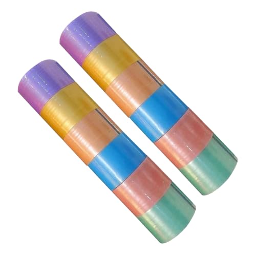 LAPYAPPE 12 Rollen Farbiges Klebeband Runde Kugel Buntes Dekoratives Stressband Sensorisches Klebeband Umreifung Im Freien Farbiges Klebeband Klebeband Zum Basteln LAPYAPPE 12 Rollen Farbiges Klebeband Runde Kugel Buntes Dekoratives Stressband Sensorisches Klebeband Umreifung Im Freien Farbiges Klebeband Klebeband Zum Basteln von LAPYAPPE