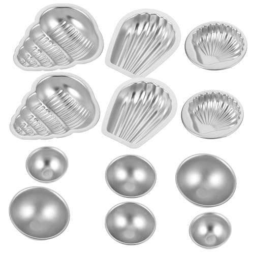 LAPYAPPE 12 Stück Teiliges Aluminiumlegierung Badekugelformen DIY Badebomben Halbkreis Salzballform für Einfache Schnelle Entformung und Langlebige Verwendung für Anfänger und Profis von LAPYAPPE