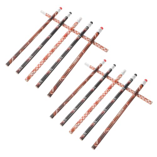 LAPYAPPE 12 Stück Teiliges Ergonomische Schreibbleistifte mit Radiergummi Langlebige Leichte Holzbleistifte für Schule Büro Zeichnen und Skizzieren Geeignet für Schüler Künstler und von LAPYAPPE