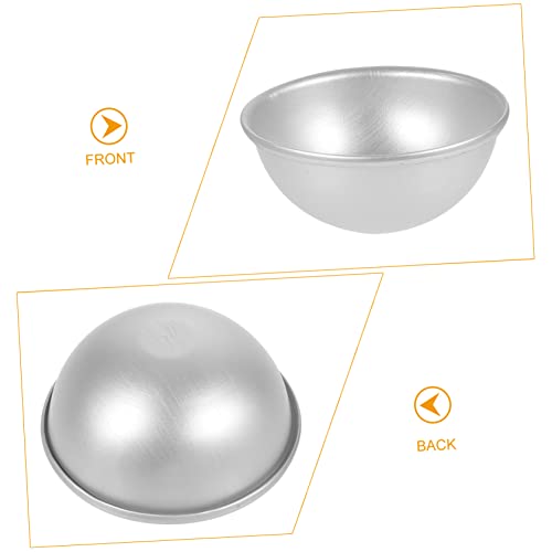 LAPYAPPE 12 Stück Teiliges Halbkugel Form aus Aluminiumlegierung Halbkreisförmig Antihaftbeschichtet für DIY Kerzen Kuchen Einfaches Entformen Vielseitig Einsetzbar Leicht zu Reinigen von LAPYAPPE