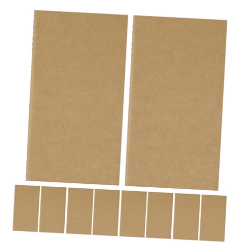 LAPYAPPE 15 Stück Kinderzeitschrift Mini Notizbücher klein Taschentagebuch Raster-Notizbuch Reisende Tragbares Notizbuch Tägliches Planbuch Planer für Studenten Papier Khaki von LAPYAPPE