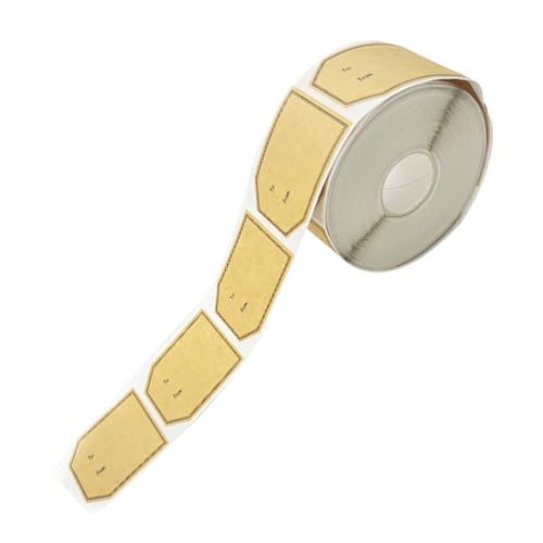 LAPYAPPE 1Rolle Kraftpapier Selbstklebende Etikettenrolle Geschenkanhänger Aufkleber für Dekoration Einfache Anwendung für Marmeladengläser und DIY Projekte von LAPYAPPE