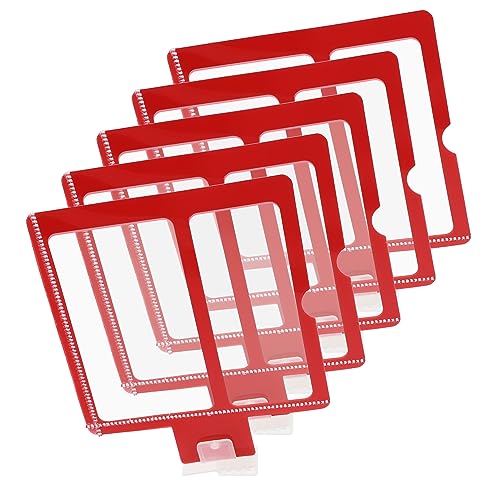 LAPYAPPE 1Satz Clip Schilderhalter mit Clips Teiliges für Preisschilder und Signage im Einzelhandel Transparent und Robust für Verkaufsflächen und Regale von LAPYAPPE