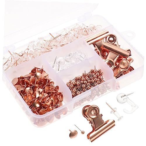 LAPYAPPE 1Satz Metallpapierclips Dekorative Binderclips Roségold für Zuhause Büro Schule Praktische Büroklammern Organisieren von Notizen Umschlägen Dokumenten Teilig von LAPYAPPE