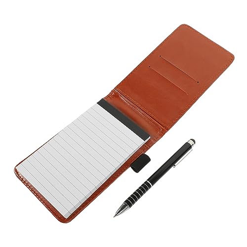 LAPYAPPE 1Satz Notizblock mit Stift Kariertes Notizbuch für Büro Schule und Zuhause Taschenformat für Aufgabenlisten und Kreative Ideen mit Metallstift von LAPYAPPE