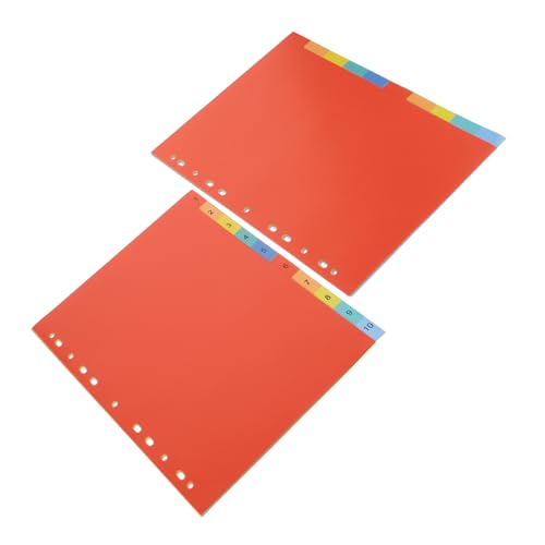 LAPYAPPE 2 Sets A4 Teiler Farbiger Ordner Transparente Registerkarte Loseblatt Buchindex Marker Mit Tagebuch Notizbuchseite Persönliche Teiler Ästhetische Teiler Notizblock Teiler von LAPYAPPE