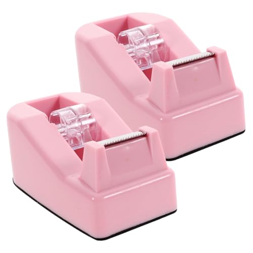 LAPYAPPE 2 Stück Bandschneider Bandspender Halter winzig Cutter Bürobedarf Klebeband-Spender-Schreibtisch Tape Dispenser Schreibtisch niedlich Plastik Rosa LAPYAPPE 2 Stück Bandschneider Bandspender Halter winzig Cutter Bürobedarf Klebeband-Spender-Schreibtisch Tape Dispenser Schreibtisch niedlich Plastik Rosa von LAPYAPPE