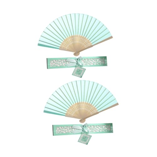 LAPYAPPE 2 Stück Klassischer Faltbarer Handfächer Chinesischer Stil aus mit Feinem Grün Aufbewahrungsbox für Damen Hochzeit Party und Dekoration LAPYAPPE 2 Stück Klassischer Faltbarer Handfächer Chinesischer Stil aus mit Feinem Grün Aufbewahrungsbox für Damen Hochzeit Party und Dekoration von LAPYAPPE
