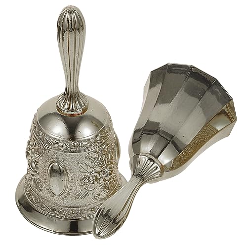 LAPYAPPE 2 Stück Retro Service Handglocken aus Kupferlegierung Laute Tischglocke für Restaurant Bar Hochzeit Weihnachtsdeko Komfortabler Griff Vielseitige Anrufglocke und Dekoration LAPYAPPE 2 Stück Retro Service Handglocken aus Kupferlegierung Laute Tischglocke für Restaurant Bar Hochzeit Weihnachtsdeko Komfortabler Griff Vielseitige Anrufglocke und Dekoration von LAPYAPPE