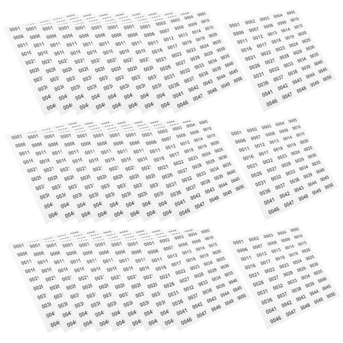 LAPYAPPE 20 Blatt Digitale Etikettennummernaufkleber Rechteckig Vinyl Für Nummerierte Briefkästen In Großen Mengen Mit Nummernaufklebern Selbstklebende Serienetiketten Klassenzimmer von LAPYAPPE