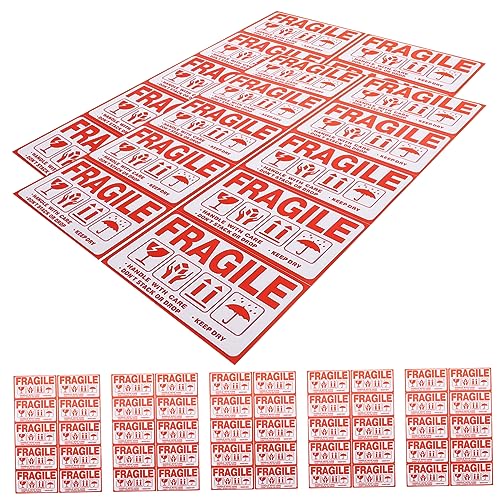 LAPYAPPE 20 Blatt Selbstklebende Fragile Versandaufkleber Rot Weiß Zerbrechlich Warnetiketten für Pakete Ablösbare Versandaufkleber für Empfindliche Produkte Praktische Warnhinweise LAPYAPPE 20 Blatt Selbstklebende Fragile Versandaufkleber Rot Weiß Zerbrechlich Warnetiketten für Pakete Ablösbare Versandaufkleber für Empfindliche Produkte Praktische Warnhinweise von LAPYAPPE