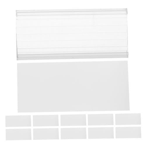 LAPYAPPE 20 Stück Clips Für Regaletiketten Gestell Einzelhandel Planke Schmucklos Steht Markt Regaletikettenhalter Stichworte Inhaber Klein Stand Anzeige Transparent Plastik von LAPYAPPE