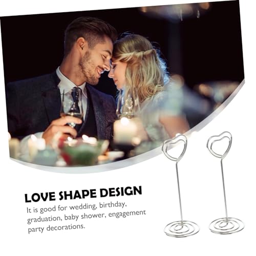 LAPYAPPE 20 Stück Herzförmige Metall kartenhalter Notizklammern Fotoclips Tischkartenhalter für Hochzeit Party Büro und Heimdekoration LAPYAPPE 20 Stück Herzförmige Metall kartenhalter Notizklammern Fotoclips Tischkartenhalter für Hochzeit Party Büro und Heimdekoration von LAPYAPPE