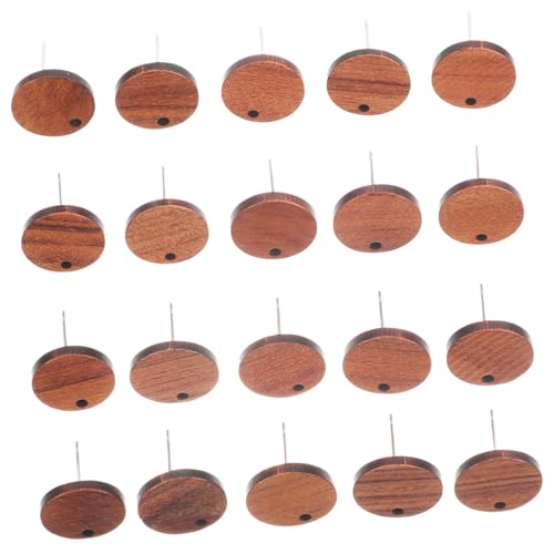 LAPYAPPE 20 Stück Teiliges DIY Ohrstecker aus Robustem Metalllegierungs pin Flache Holz ohrringbasis für Individuelle Schmuckherstellung Leicht und Langsam für Ohrstecker Sich Selber von LAPYAPPE