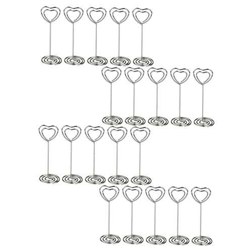 LAPYAPPE 20Stücke Partykartenclips Vielseitige Memo Halter für Fotos Notizen und Tischkarten für Hochzeiten Feiern Restaurants und Heimdekoration Robust und Langlebig von LAPYAPPE