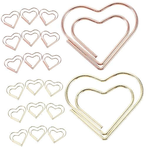 LAPYAPPE 24Stücke Dekorative Büroklammern im Farbige Büroklammern Roségold für Dokumentenorganisation und Bürobedarf Leicht für Zuhause LAPYAPPE 24Stücke Dekorative Büroklammern im Farbige Büroklammern Roségold für Dokumentenorganisation und Bürobedarf Leicht für Zuhause von LAPYAPPE