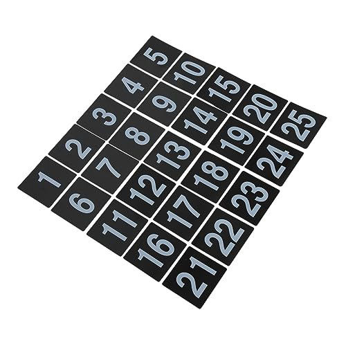 LAPYAPPE 25 Stück Digitales Tischnummernschild Gruß Reservierte Schilder für die Hochzeit hochzeitsdeko hochzeitsdeco Inhaber der Tabellennummer verschleißfeste Hochzeitsschilder PVC Black von LAPYAPPE