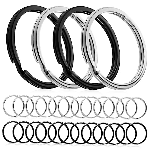 LAPYAPPE 28 Stück Teiliges Schlüsselringe Flach Rund Split Keyrings für Schlüsselanhänger DIY Basteln Auto Haus Büro Zubehör Ringe Robust Langlebig LAPYAPPE 28 Stück Teiliges Schlüsselringe Flach Rund Split Keyrings für Schlüsselanhänger DIY Basteln Auto Haus Büro Zubehör Ringe Robust Langlebig von LAPYAPPE