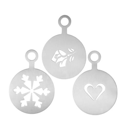 LAPYAPPE 3 Stück Teiliges Kaffeedekorations Schablonen aus Schneeflocke und Herzform Latte Art Vorlage Wiederverwendbar für Diy Kuchen und Kekse für Kaffee und Patisserie LAPYAPPE 3 Stück Teiliges Kaffeedekorations Schablonen aus Schneeflocke und Herzform Latte Art Vorlage Wiederverwendbar für Diy Kuchen und Kekse für Kaffee und Patisserie von LAPYAPPE