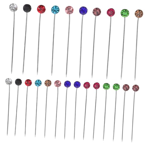 LAPYAPPE 30 Stück Hutstift Pin Für Kleid Metallbrosche Stift von LAPYAPPE