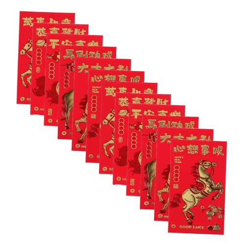 LAPYAPPE 30 Stück Teiliges Chinesische Neujahrs Glücksgeldumschläge Jahr Des Pferdes mit Kreativer Prägung Reißfest Traditionell für Frühlingsfest Hochzeit LAPYAPPE 30 Stück Teiliges Chinesische Neujahrs Glücksgeldumschläge Jahr Des Pferdes mit Kreativer Prägung Reißfest Traditionell für Frühlingsfest Hochzeit von LAPYAPPE