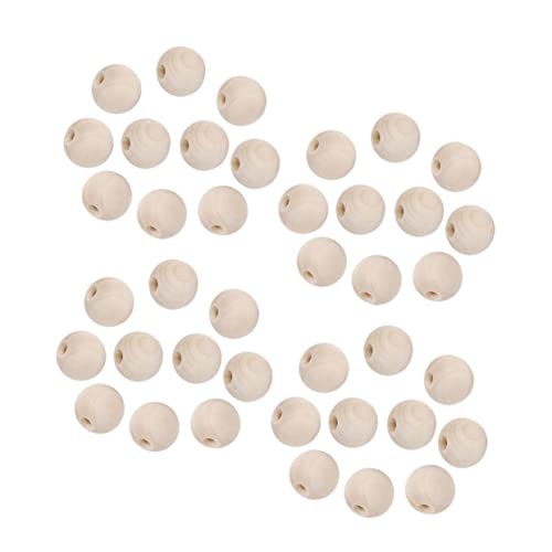 LAPYAPPE 300 Stück Holzperlen Naturfarben Runde DIY Schmuckperlen Kreative Bastelperlen für Armbänder Anhänger Vielseitige Zubehör für Schmuckherstellung und Heimdekoration von LAPYAPPE