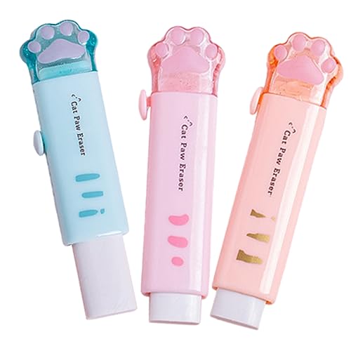 LAPYAPPE 3Stücke Kawaii Radiergummis im Katzenpfoten Design Einziehbare Langlebige und Praktische Radiergummis für Schule Studium und Bürobedarf für Kreative LAPYAPPE 3Stücke Kawaii Radiergummis im Katzenpfoten Design Einziehbare Langlebige und Praktische Radiergummis für Schule Studium und Bürobedarf für Kreative von LAPYAPPE