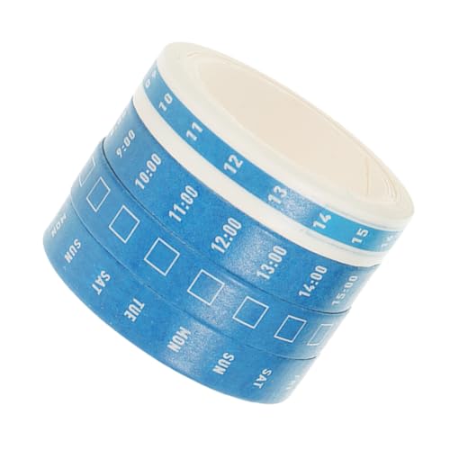 LAPYAPPE 4 Rollen Decoratives Washi Tape Set Büro Planner Klebeband für Effiziente Zeitplanung Scrapbooking Diy Projekte Kinderfreundlich Langlebig Vielseitig Einsetzbar von LAPYAPPE