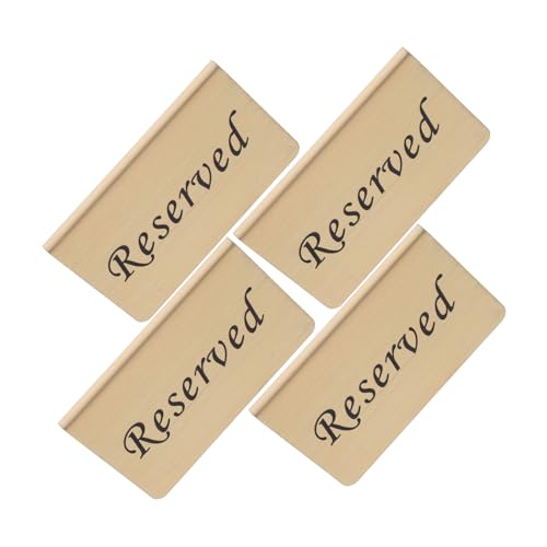 LAPYAPPE 4 Stück Reservierte Tischschilder für die Hochzeit Picknick Tischnummern Hochzeit reservierte Sitzplatzschilder für das Restaurant freistehend vorbehalten Golden LAPYAPPE 4 Stück Reservierte Tischschilder für die Hochzeit Picknick Tischnummern Hochzeit reservierte Sitzplatzschilder für das Restaurant freistehend vorbehalten Golden von LAPYAPPE