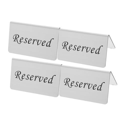 LAPYAPPE 4 Stück Reservierungsschild Klein Name Zelt Willkommen Hochzeitsreserviertes Schild Braut Party Blumen- Bank Unser Weg Freiwilliger Für Und Rostfreier Stahl Silver LAPYAPPE 4 Stück Reservierungsschild Klein Name Zelt Willkommen Hochzeitsreserviertes Schild Braut Party Blumen- Bank Unser Weg Freiwilliger Für Und Rostfreier Stahl Silver von LAPYAPPE