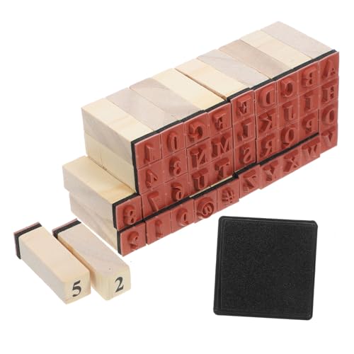 LAPYAPPE 40Stücke Teiliges Holzstempel für Scrapbooking DIY und Zahlenstempel Leicht und Tragbar für Kreative Projekte und und Muster LAPYAPPE 40Stücke Teiliges Holzstempel für Scrapbooking DIY und Zahlenstempel Leicht und Tragbar für Kreative Projekte und und Muster von LAPYAPPE