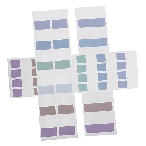 LAPYAPPE 420Stücke Selbstklebende Lesezeichen Tabs Index Markierungen für Praktische Sticky Tabs für Büro und Zuhause Einfach Anzubringen und Individuell Beschriftbar von LAPYAPPE