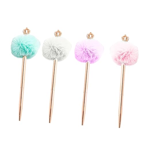 LAPYAPPE 4Stücke Pompom Kugelschreiber Flauschige Schreibstifte Pastellfarben für Büro und Schule für Studenten und Kreative LAPYAPPE 4Stücke Pompom Kugelschreiber Flauschige Schreibstifte Pastellfarben für Büro und Schule für Studenten und Kreative von LAPYAPPE