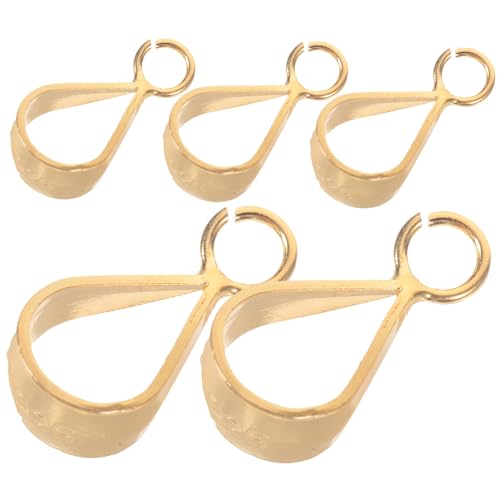 LAPYAPPE 5 Stück Sterlingsilber Anhänger Verschlüsse Kettenverbinder Schmuckzubehör zum Basteln von Halsketten Armbändern Langlebig Vielseitig für DIY Schmuck und Dekoration von LAPYAPPE