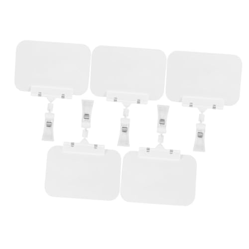 LAPYAPPE 5 Stück Teiliges Set von Beschreibbaren Preisschildern mit Klammer Rotierbare Tafel Clip Halter für Geschäftsdisplay Erleichtert das Aktualisieren von Informationen Geschäften LAPYAPPE 5 Stück Teiliges Set von Beschreibbaren Preisschildern mit Klammer Rotierbare Tafel Clip Halter für Geschäftsdisplay Erleichtert das Aktualisieren von Informationen Geschäften von LAPYAPPE