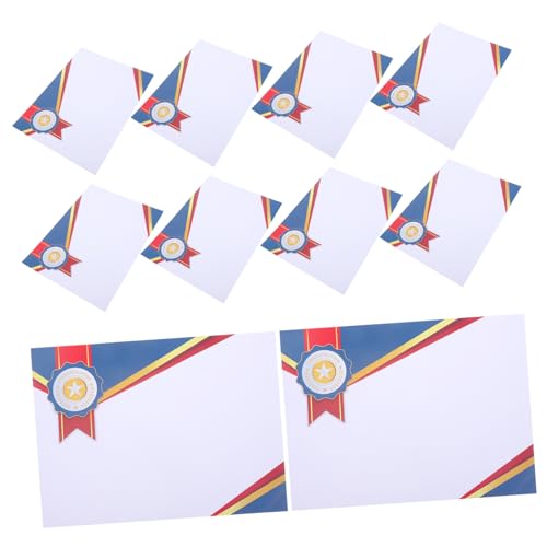 LAPYAPPE 50 Blatt Blanko Diplomzeugnis zertifikat Auszeichnung Dekoration Urkundenpapier mit zartem Muster Urkundenpapier zum Ausdrucken Diplom Urkundenpapier beschichtetes Papier von LAPYAPPE