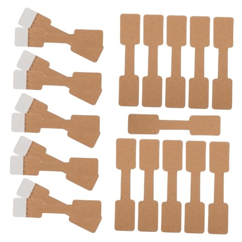 LAPYAPPE 500 Stück Schreibbare für Schmuck Selbstklebende Preisetiketten aus Kraftpapier für Ringe Armbänder und Ohrringe Praktische Beschriften und Anzeigen von LAPYAPPE