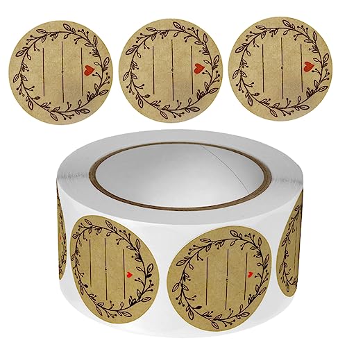 LAPYAPPE 500Stücke Mehrzweck Aufkleber Roll Olivenzweig Muster Aufkleber Selbstklebende Geschenkaufkleber für Backen Verpackungen und Deko LAPYAPPE 500Stücke Mehrzweck Aufkleber Roll Olivenzweig Muster Aufkleber Selbstklebende Geschenkaufkleber für Backen Verpackungen und Deko von LAPYAPPE