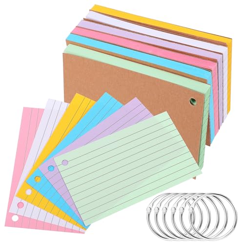 LAPYAPPE 6 Stück Loseblatt-kreisbuch Ringe Für Karteikarten Gebunden Beringt Karteikarten Mit Ring Kleine Karteikarten Linierte Karteikarten Regiert Karteikarten Zum Lernen Farbig Papier LAPYAPPE 6 Stück Loseblatt-kreisbuch Ringe Für Karteikarten Gebunden Beringt Karteikarten Mit Ring Kleine Karteikarten Linierte Karteikarten Regiert Karteikarten Zum Lernen Farbig Papier von LAPYAPPE