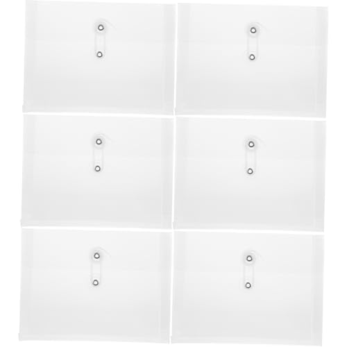 LAPYAPPE 6-teilige Saiten Lagerung Transparent Veranstalter Taschenordner Dokumententasche Zur Aufbewahrung Kleinunternehmensbedarf Für Taschen Mit Knopfleiste Größe Aluminiumlegierung Weiß LAPYAPPE 6-teilige Saiten Lagerung Transparent Veranstalter Taschenordner Dokumententasche Zur Aufbewahrung Kleinunternehmensbedarf Für Taschen Mit Knopfleiste Größe Aluminiumlegierung Weiß von LAPYAPPE