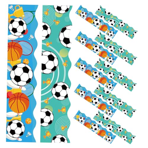 LAPYAPPE 60 Blatt Teiliges Sport Bulletin Board Border mit Fußball und Basketball Designs Langlebige Aufkleber für Klassenzimmerdekoration Einfach Anzubringen Entfernen für Sport Pinnwände LAPYAPPE 60 Blatt Teiliges Sport Bulletin Board Border mit Fußball und Basketball Designs Langlebige Aufkleber für Klassenzimmerdekoration Einfach Anzubringen Entfernen für Sport Pinnwände von LAPYAPPE