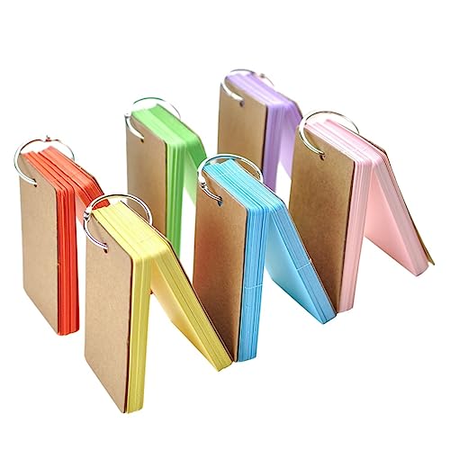 LAPYAPPE 6Stücke DIY Lernkarten Mit Binder Ring Farbige Flip Karten Für Schule Und Büro Einfach Zu Verwenden Und Nachfüllbar Vokabelkarten Verschiedenen LAPYAPPE 6Stücke DIY Lernkarten Mit Binder Ring Farbige Flip Karten Für Schule Und Büro Einfach Zu Verwenden Und Nachfüllbar Vokabelkarten Verschiedenen von LAPYAPPE