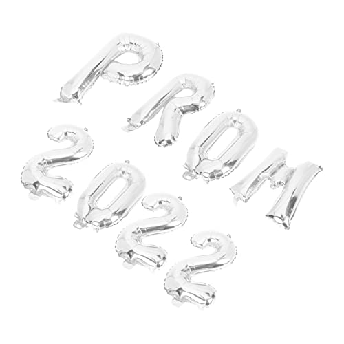 LAPYAPPE 8 Stück Teiliges Ballonset Abschlussfeier Aluminiumfolie Ballons Silber Prom Dekoration für Party Fotohintergrund Festliche Gestaltung LAPYAPPE 8 Stück Teiliges Ballonset Abschlussfeier Aluminiumfolie Ballons Silber Prom Dekoration für Party Fotohintergrund Festliche Gestaltung von LAPYAPPE