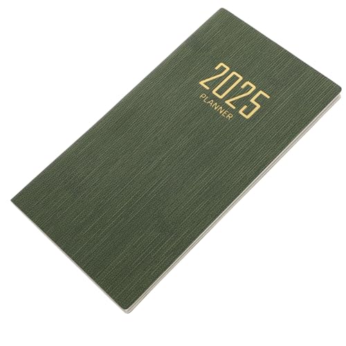 LAPYAPPE Agenda-buch Veranstalter Tragbar Zeitplan Täglich Tag Notizbücher Planer Notizbuch Für Bürobedarf Studenten Agenda Notizblock Schreibbuch Green Papier von LAPYAPPE