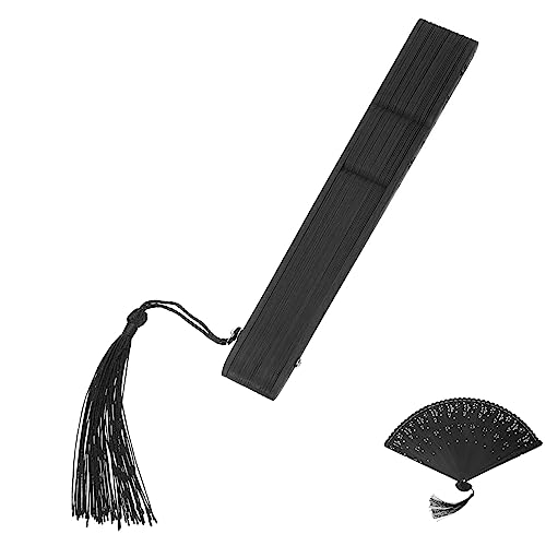 LAPYAPPE Faltbarer Handfächer aus im Chinesischen Stil Eleganter Fächer mit Tassel für Tanz Partys und Sommerreisen und Leicht zu Transportieren von LAPYAPPE