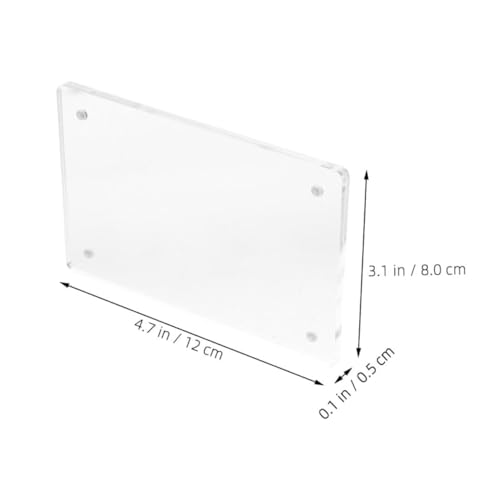 LAPYAPPE Magnetischer Acryl Displayhalter Doppelseitiger Transparenter Bilderrahmen ohne Rahmen Robuster Business Card Holder für Büro und Heimdekoration Vielseitiger Magnetischer LAPYAPPE Magnetischer Acryl Displayhalter Doppelseitiger Transparenter Bilderrahmen ohne Rahmen Robuster Business Card Holder für Büro und Heimdekoration Vielseitiger Magnetischer von LAPYAPPE