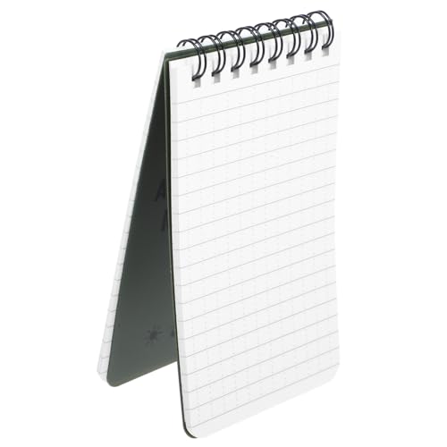 LAPYAPPE Memo -Pad wasserfestes Spiralnotizbuch Spiral- Allwetter-Notizbuch glatter Schreibplanblock Lebensmittelliste kleiner Notizblock Mini-Notizbuch pp Green von LAPYAPPE
